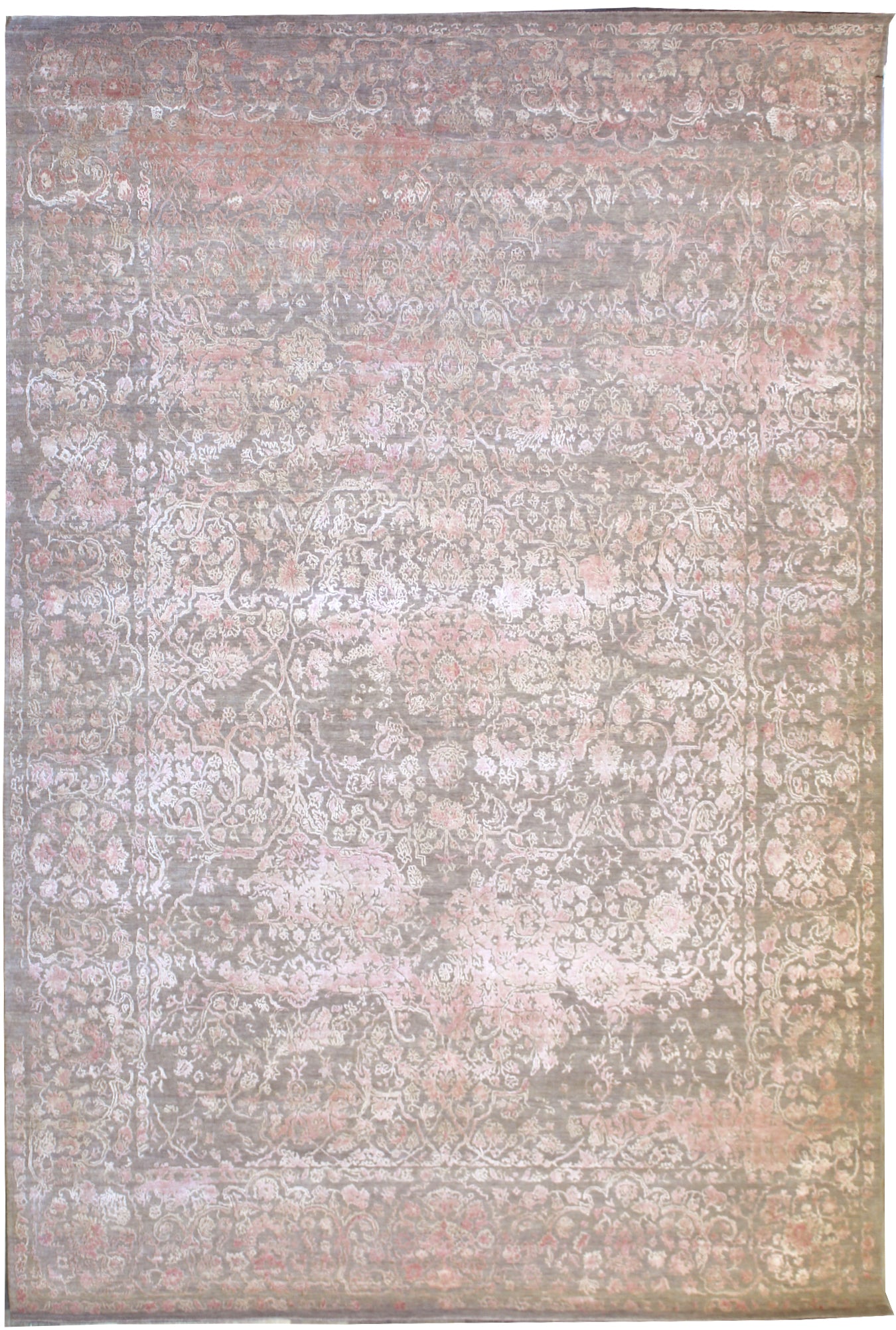 Damask Handwoven Transitional Rug