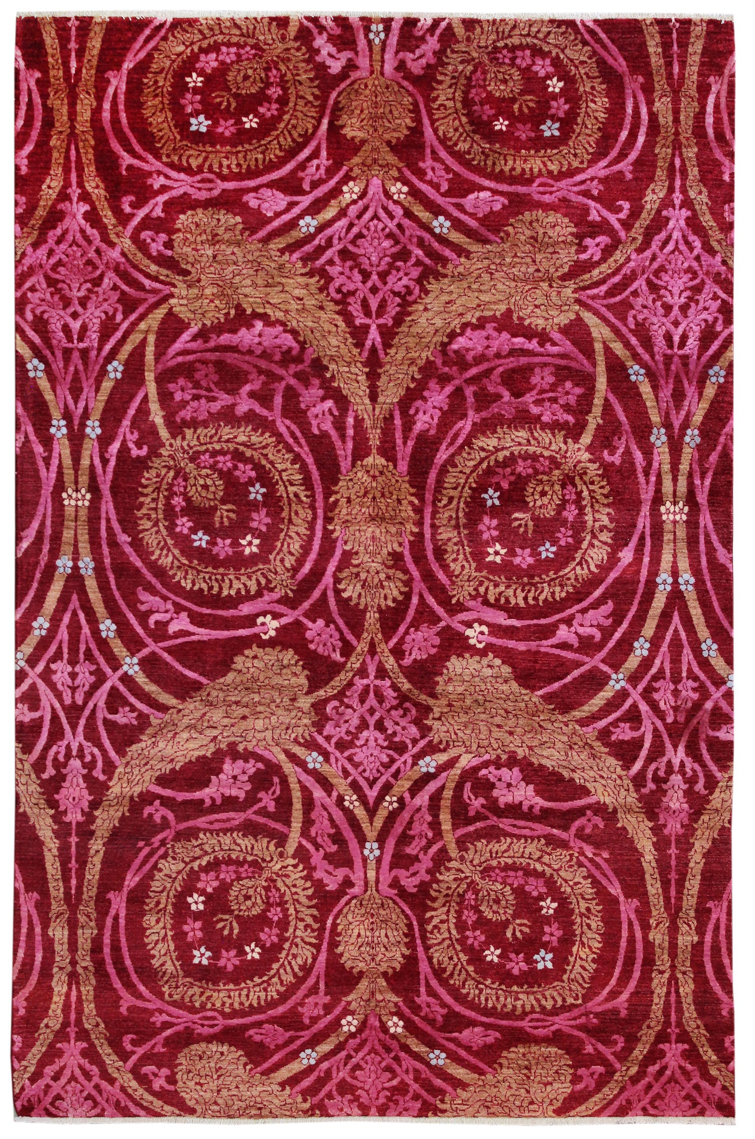 Fabric Handwoven Transitional Rug, J58968