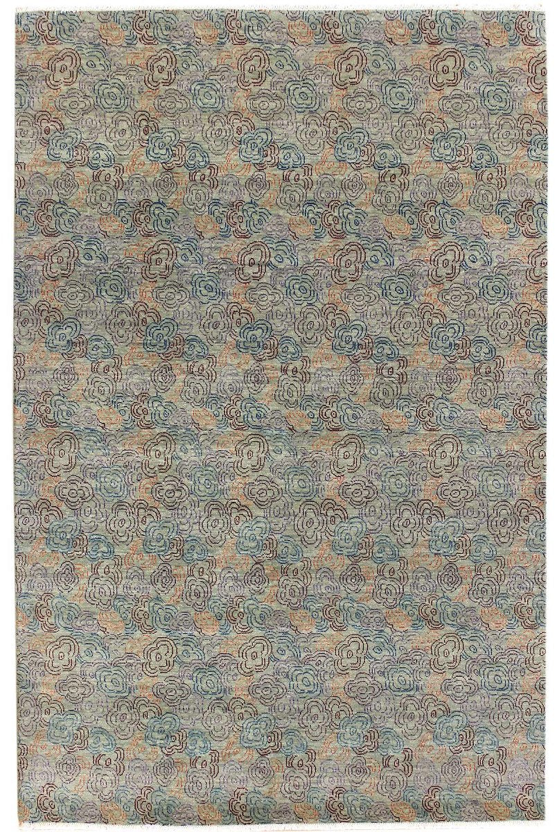 Flower Clouds Handwoven Transitional Rug
