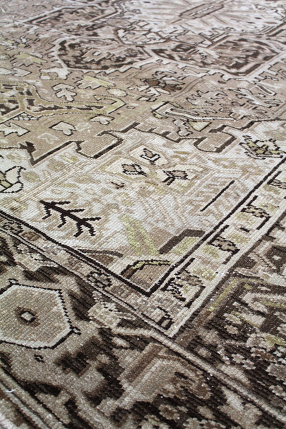 Vintage Heriz Handwoven Transitional Rug, J58794