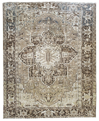 Vintage Heriz Handwoven Transitional Rug