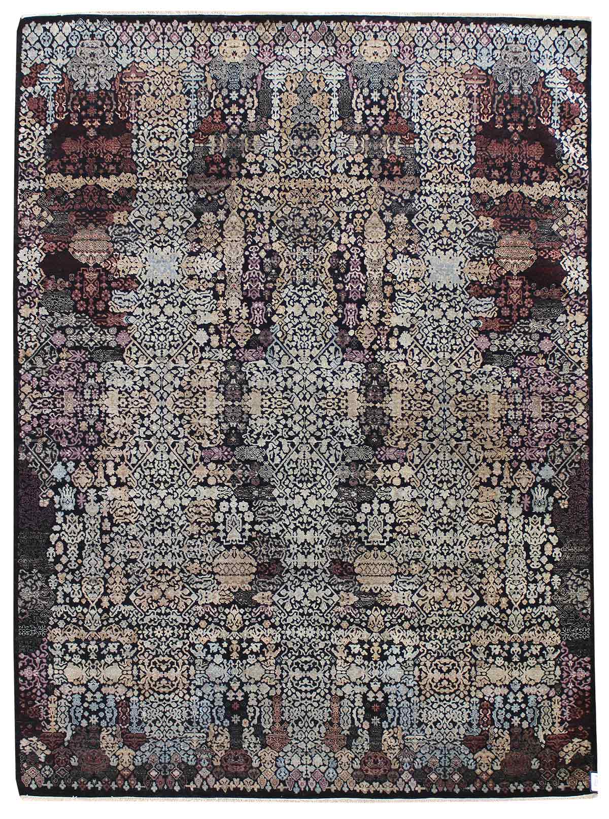 Patinated Look Handwoven Transitional Rug