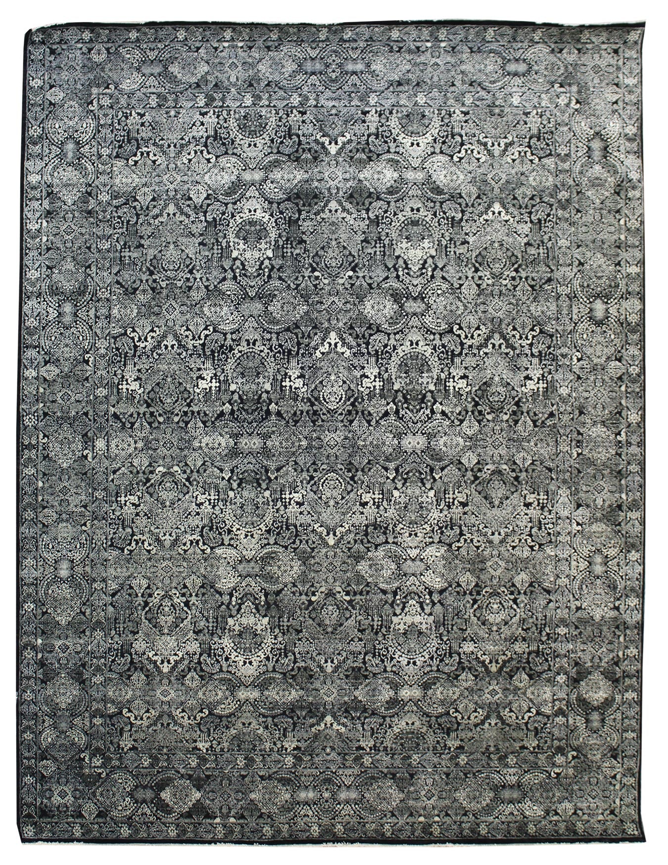 Kathri Rug Kashmiri Handwoven Transitional Rug | Landry & Arcari – Landry & Arcari ...