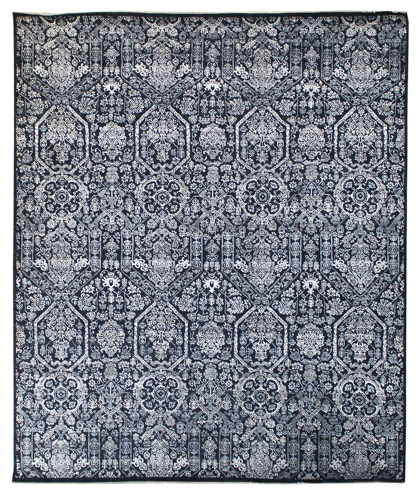 Kashmiri Handwoven Transitional Rug | Landry & Arcari