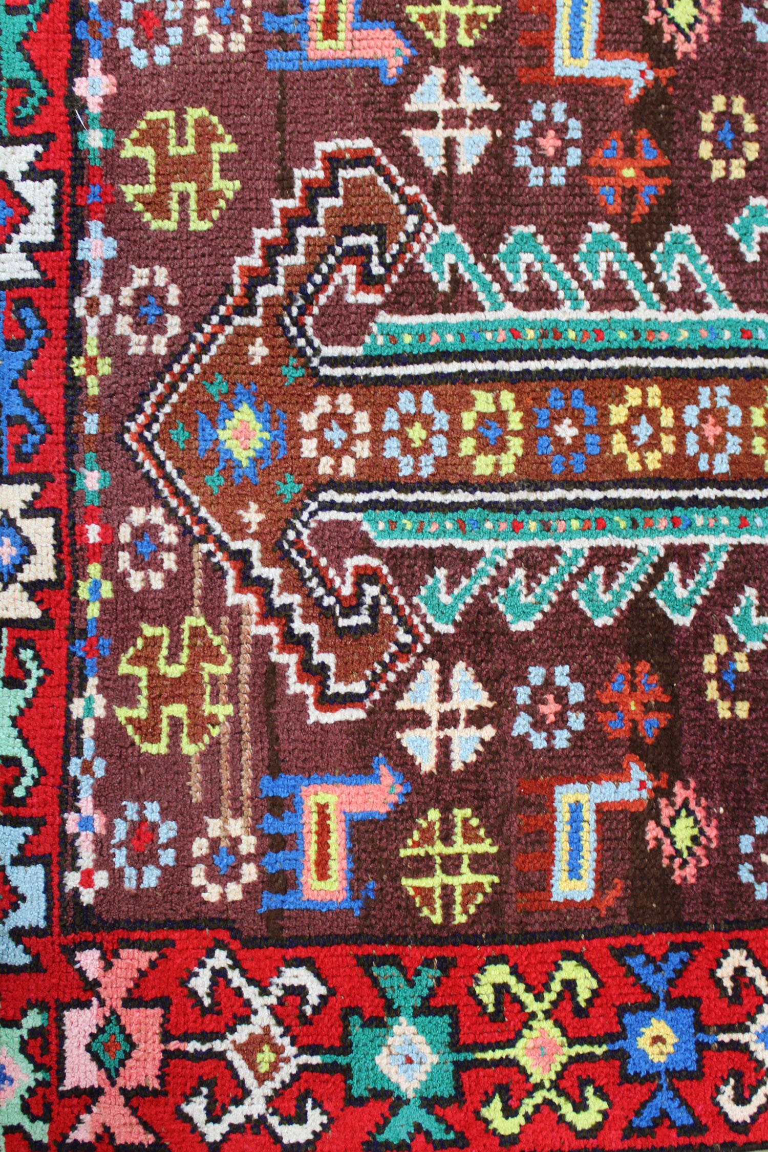 Vintage Herki Handwoven Tribal Rug, J59012