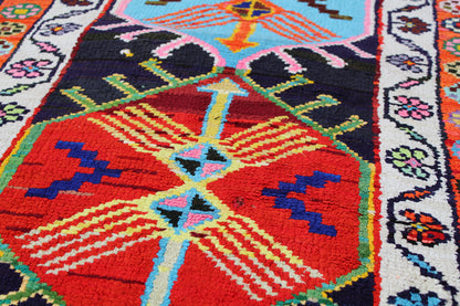 Vintage Herki Handwoven Tribal Rug, J59017