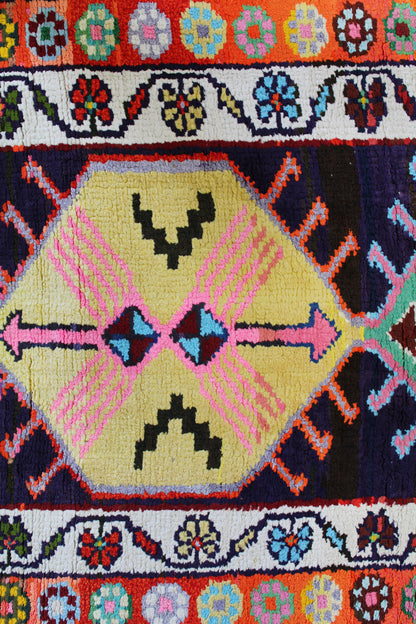 Vintage Herki Handwoven Tribal Rug, J59017