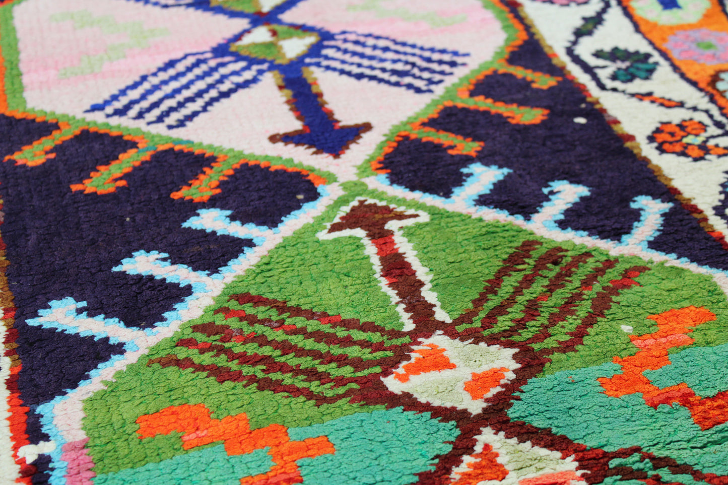 Vintage Herki Handwoven Tribal Rug, J59017