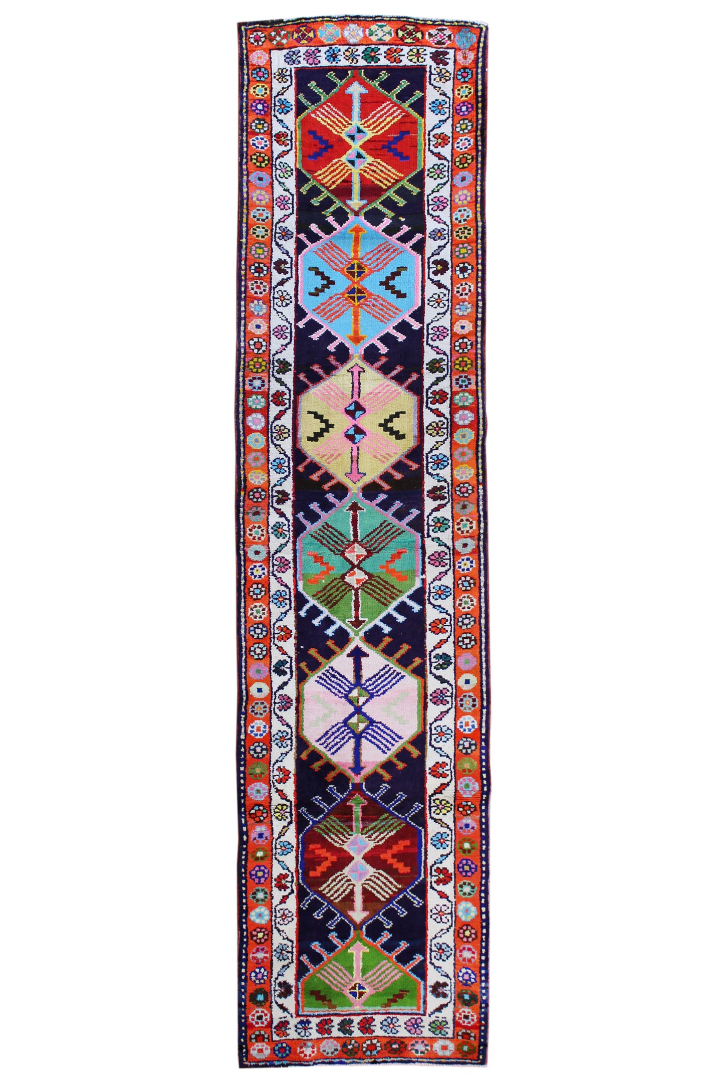 Vintage Herki Handwoven Tribal Rug