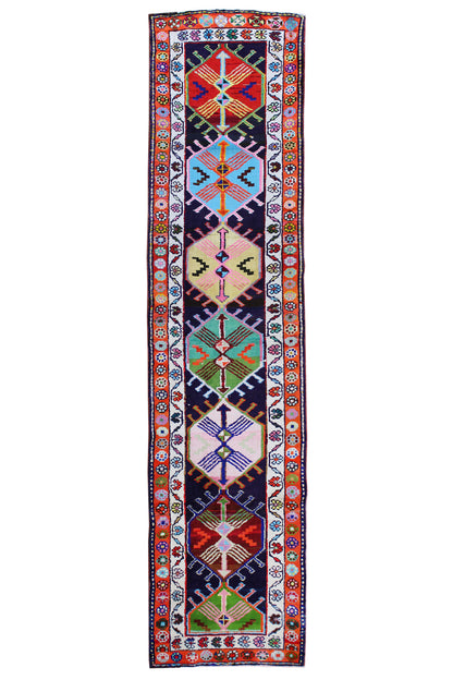 Vintage Herki Handwoven Tribal Rug