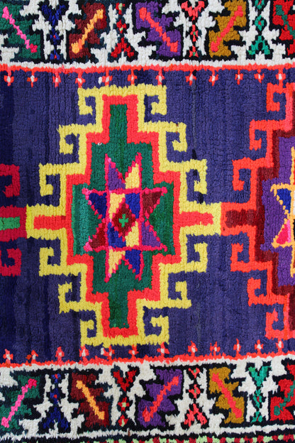Vintage Herki Handwoven Tribal Rug, J59020