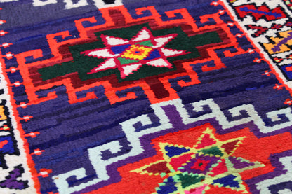 Vintage Herki Handwoven Tribal Rug, J59020
