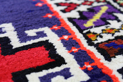 Vintage Herki Handwoven Tribal Rug, J59020