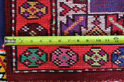 Vintage Herki Handwoven Tribal Rug, J59020