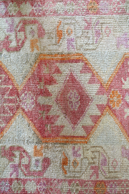 Vintage Herki Handwoven Tribal Rug, J59044