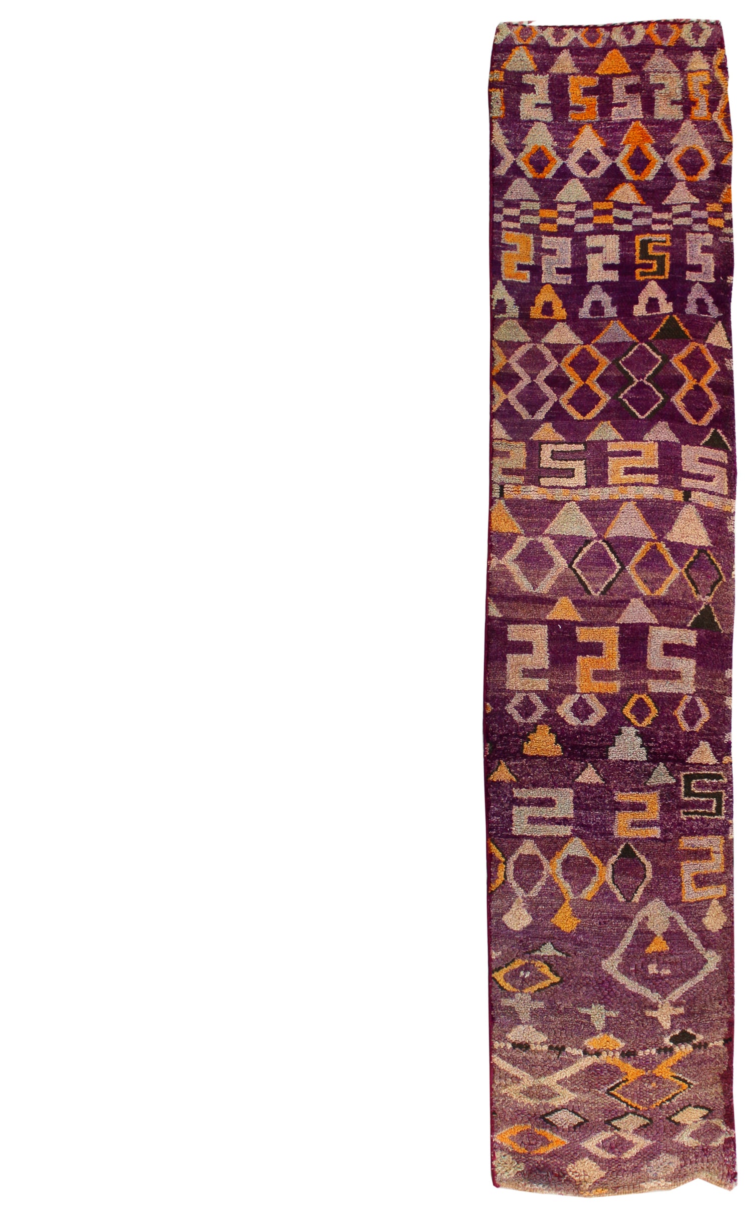 Vintage High Atlas Handwoven Tribal Rug
