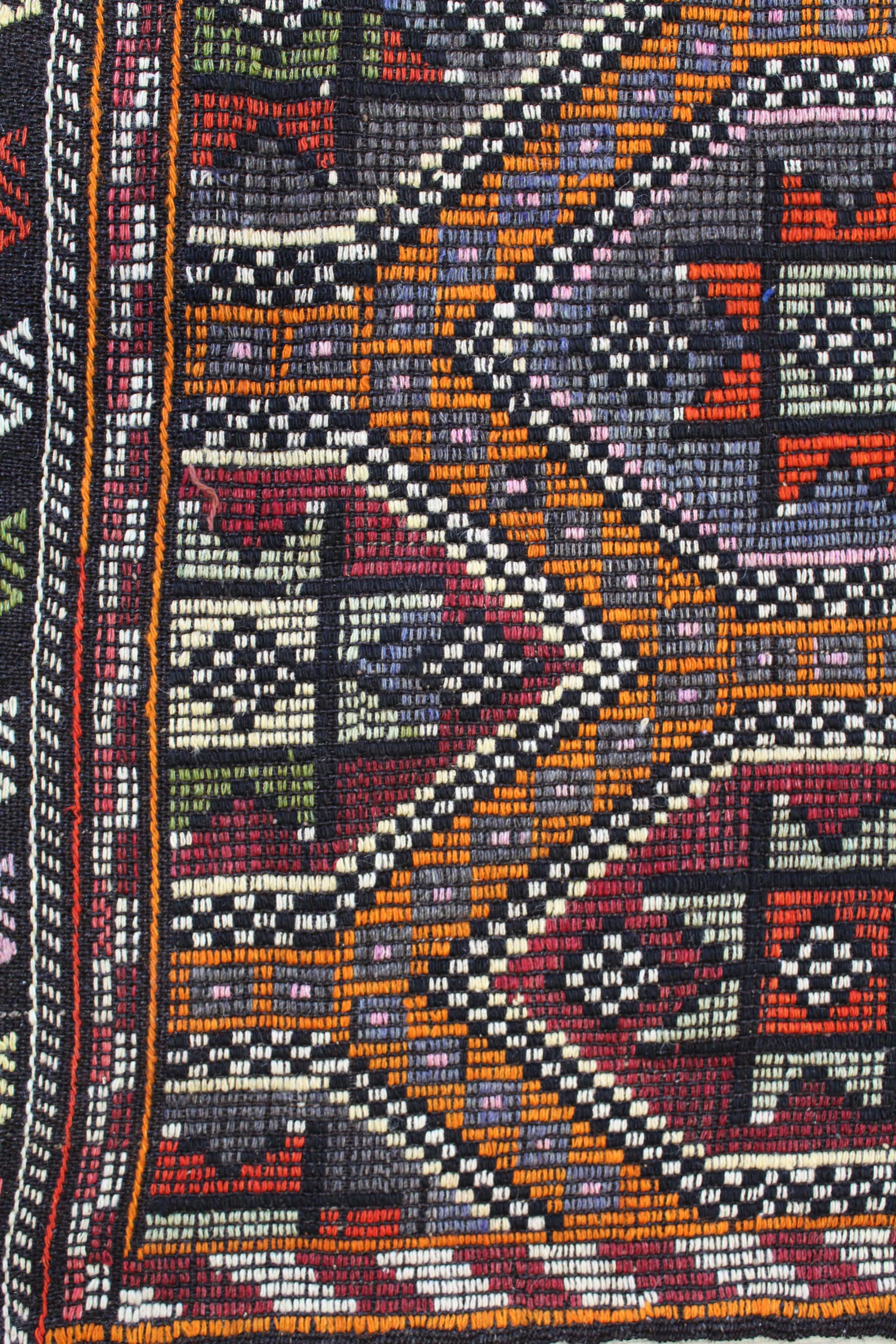Vintage Jijim Handwoven Tribal Rug, J59074