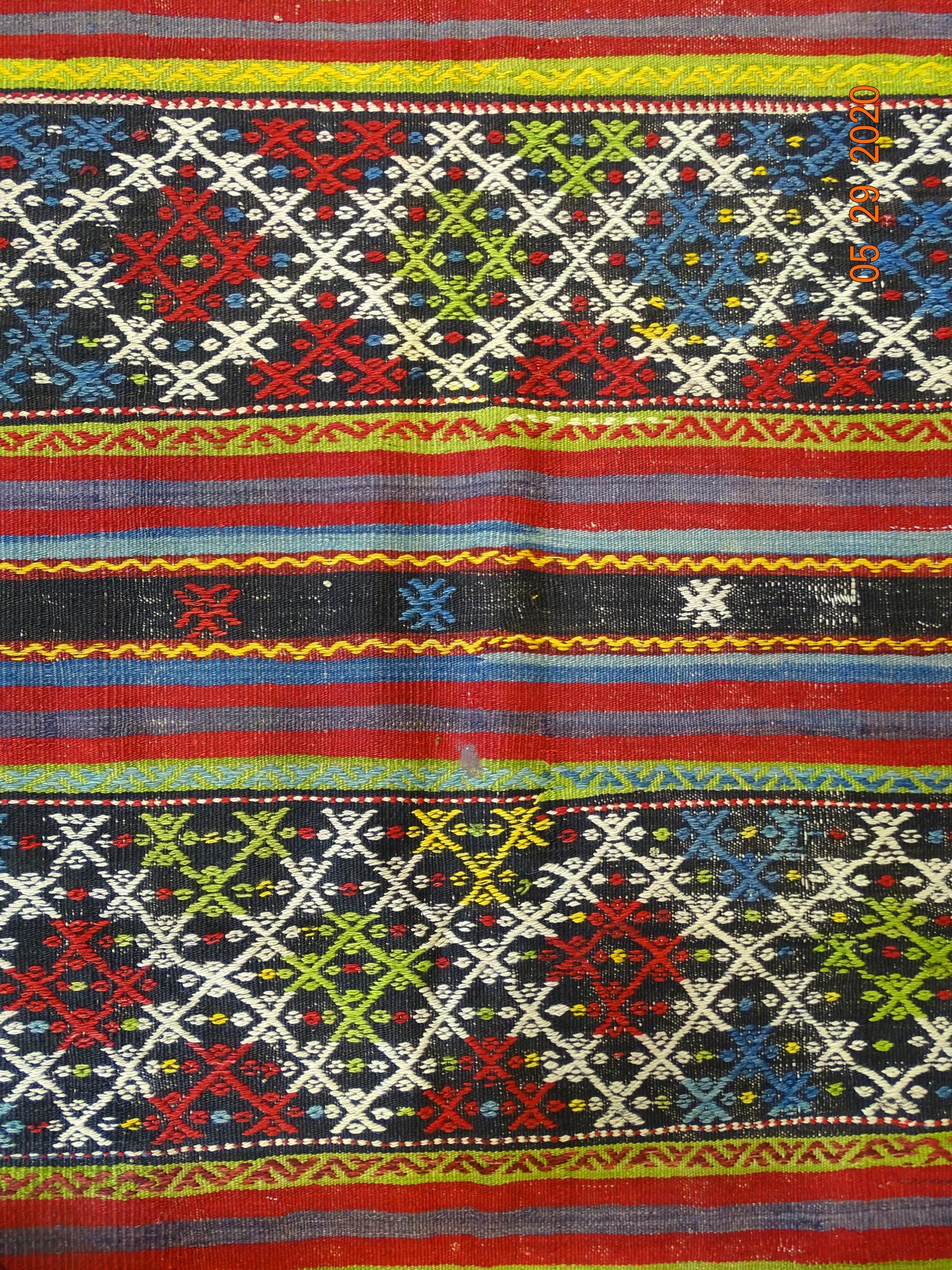 Vintage Jijim Handwoven Tribal Rug, J59453