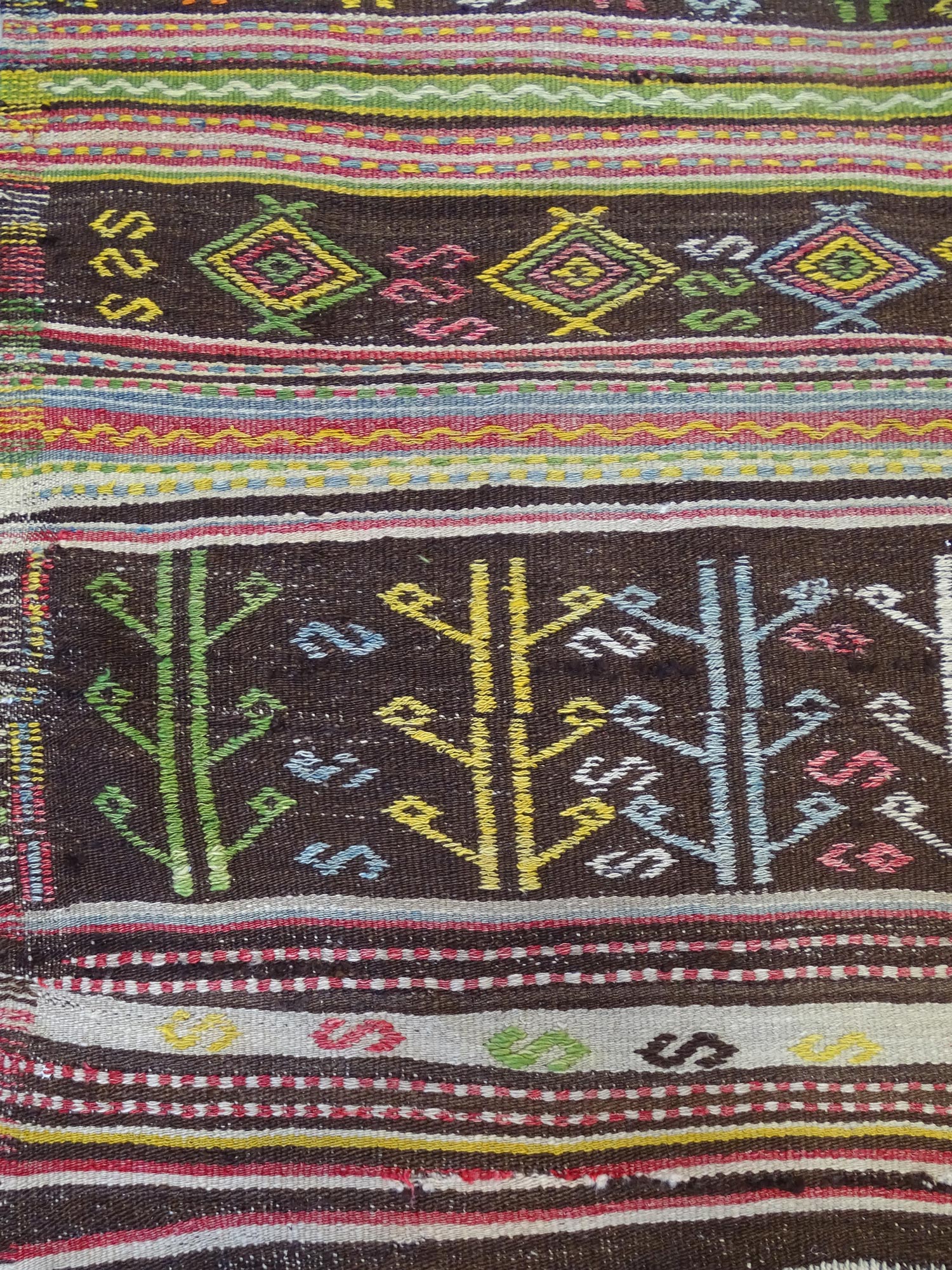 Vintage Jijim Handwoven Tribal Rug, J59455
