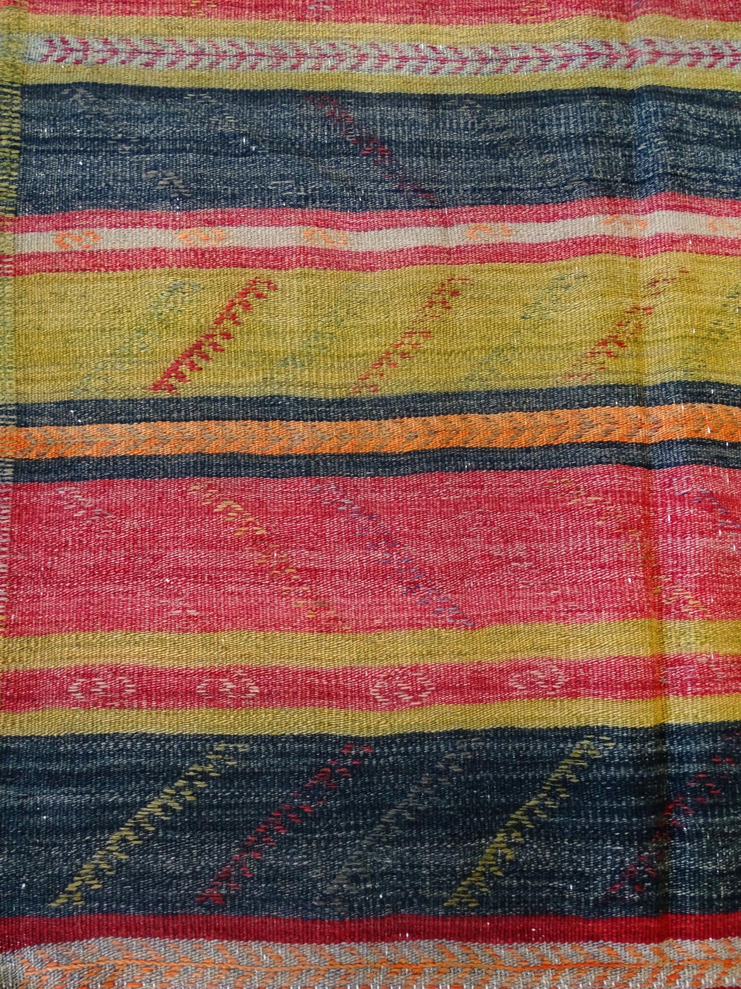 Vintage Jijim Handwoven Tribal Rug, J59457