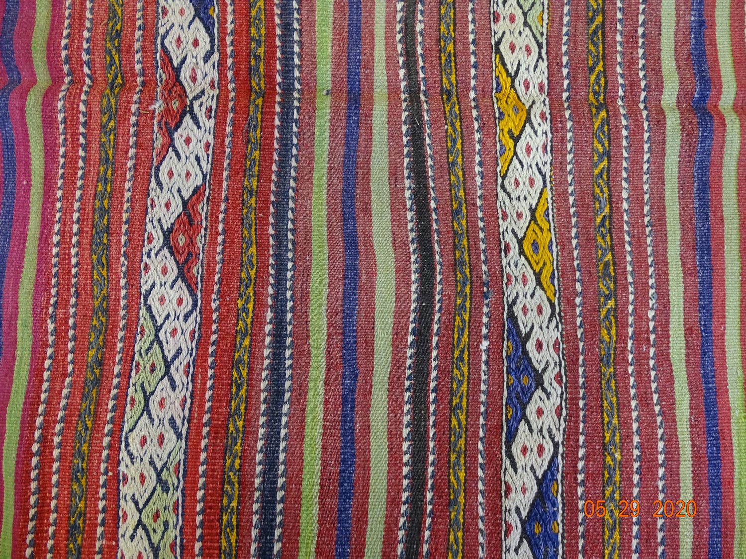 Vintage Jijim Handwoven Tribal Rug, J59465