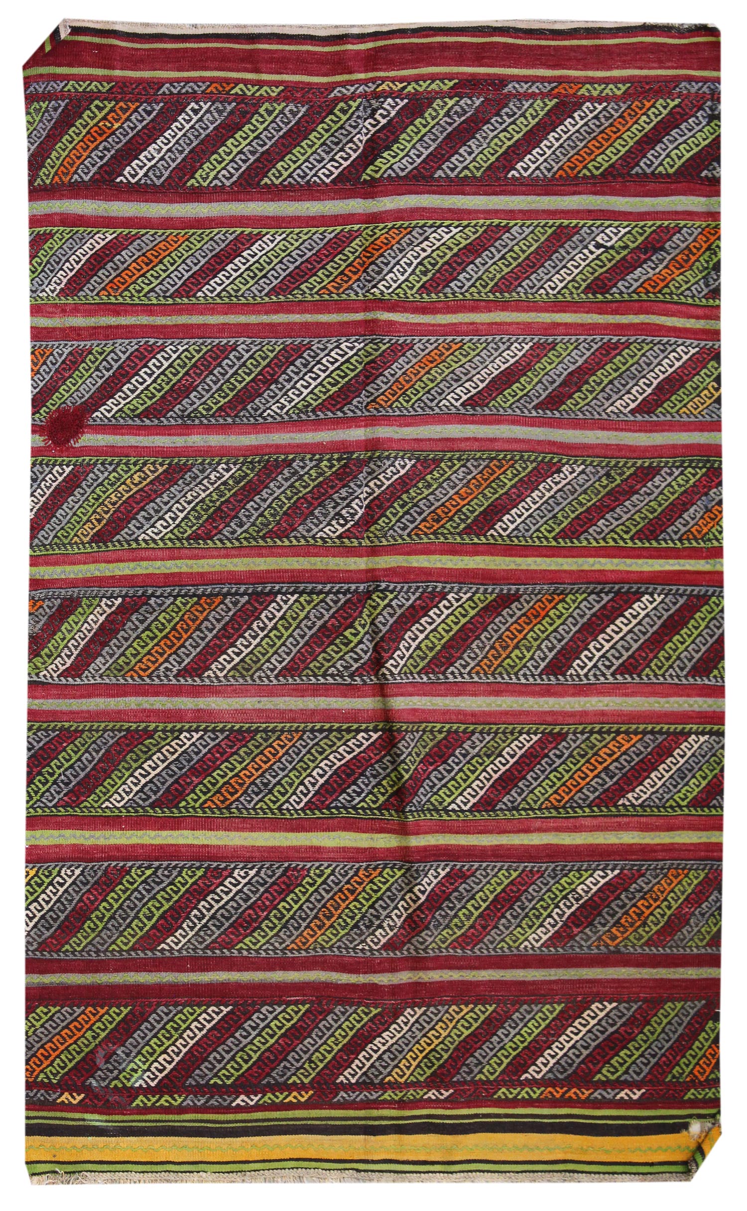 Vintage Jijim Handwoven Tribal Rug