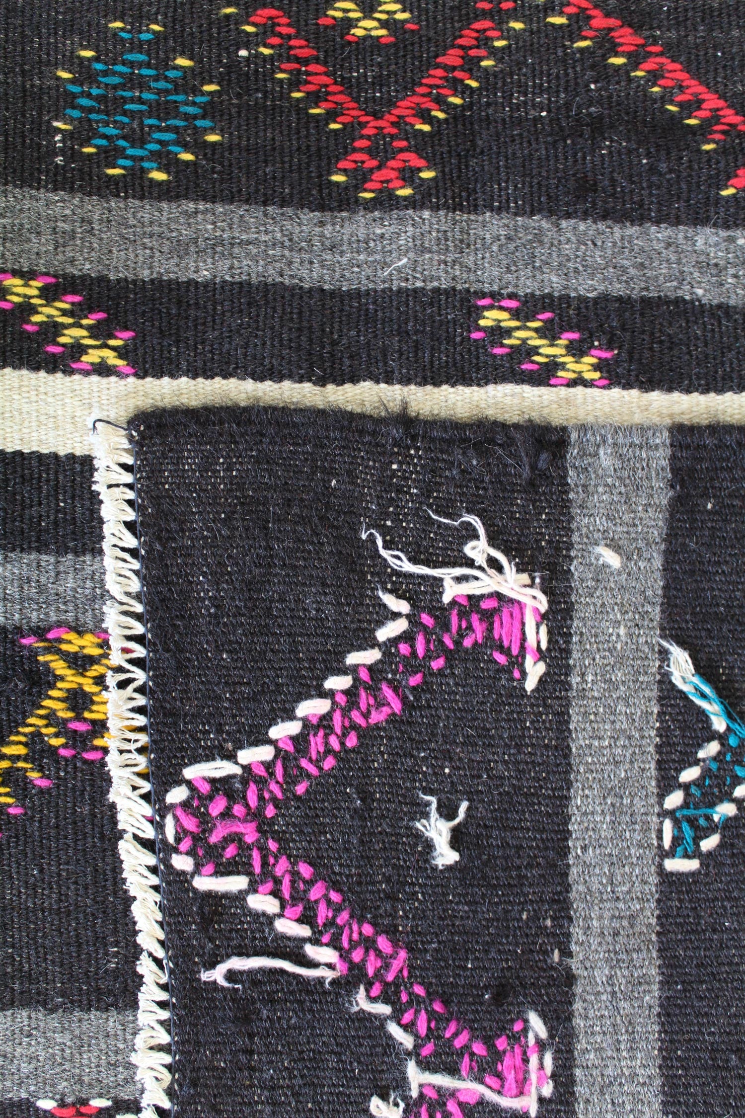 Vintage Kil Kilim Handwoven Tribal Rug, J59109