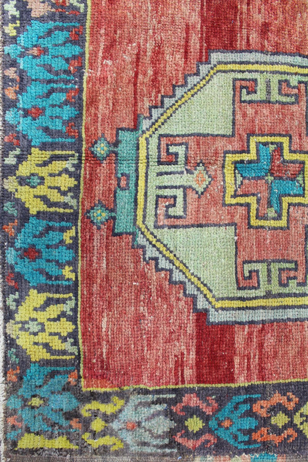 Vintage Konya Handwoven Tribal Rug, J58757