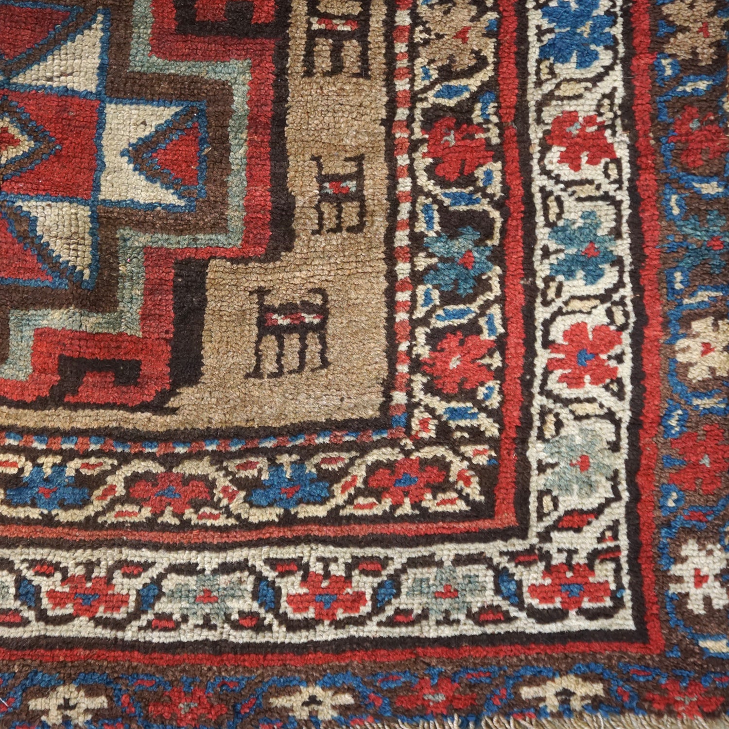 Antique Kurd Bijar Handwoven Tribal Rug, JF7926