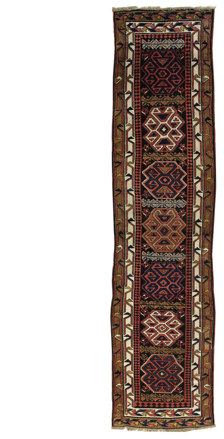 Antique Kurdish Handwoven Tribal Rug