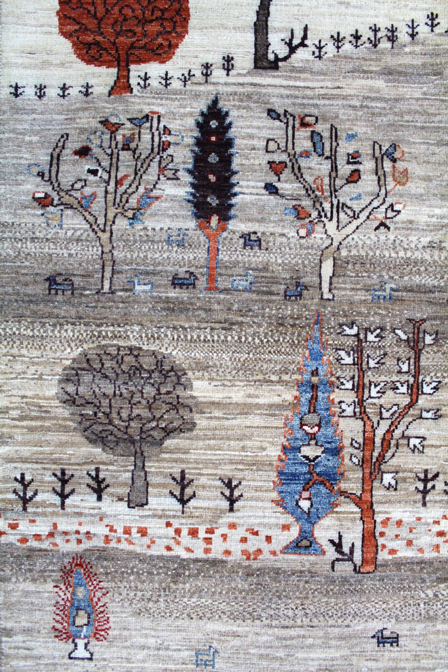 Landscape Handwoven Tribal Rug, J57609
