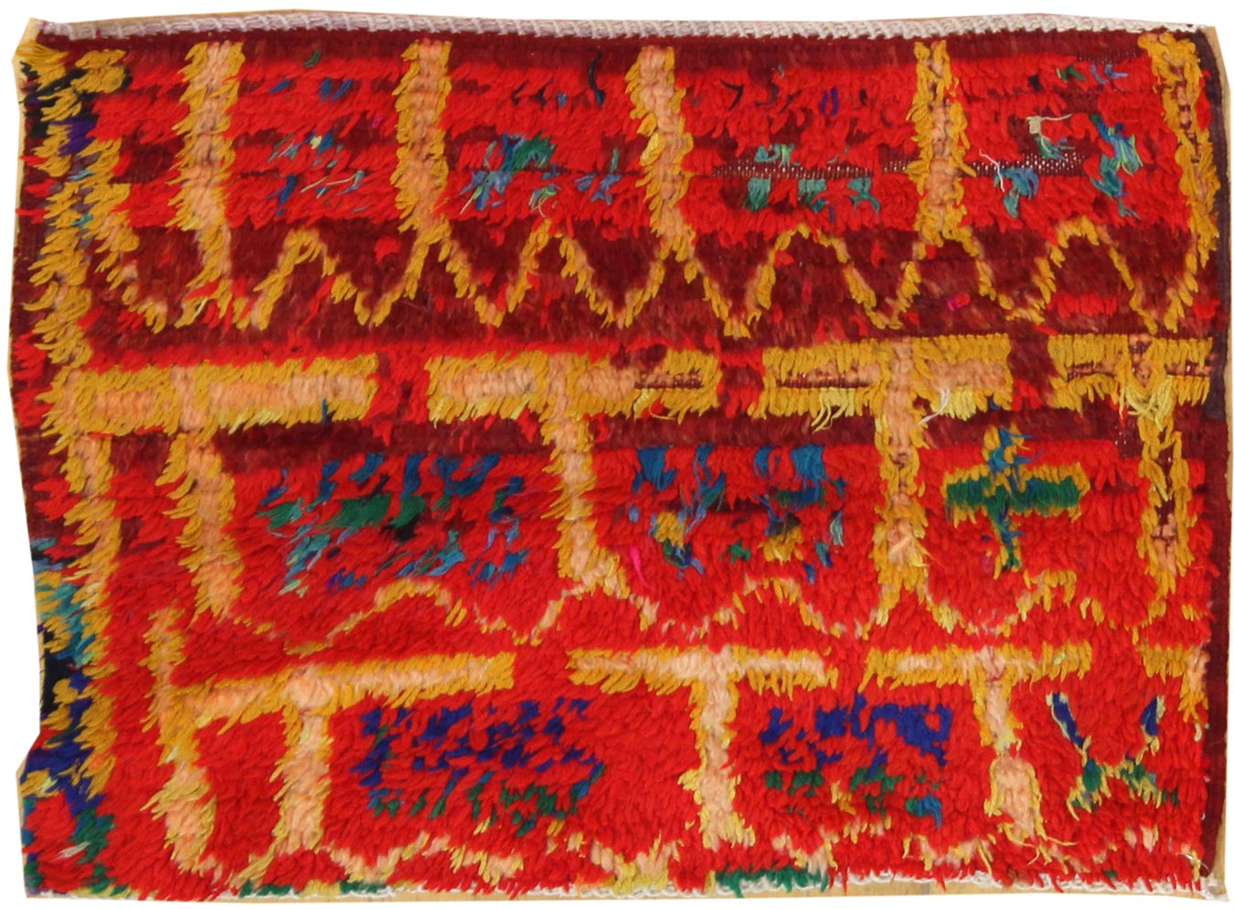 Vintage Middle Atlas Zayane Handwoven Tribal Rug
