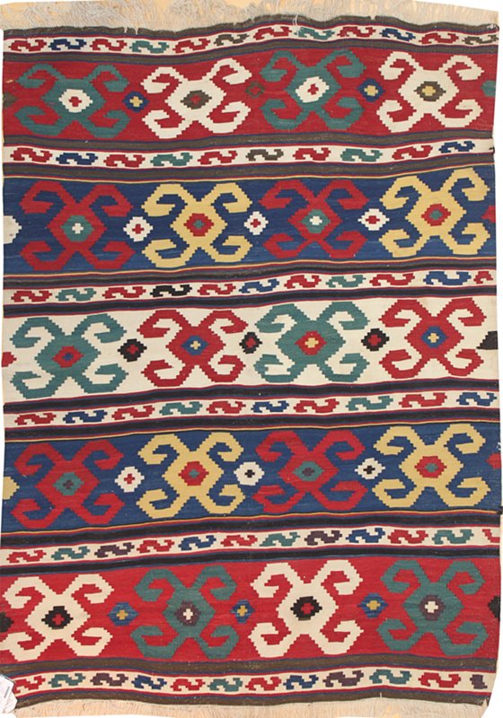Antique Shirvan Kilim Handwoven Tribal Rug