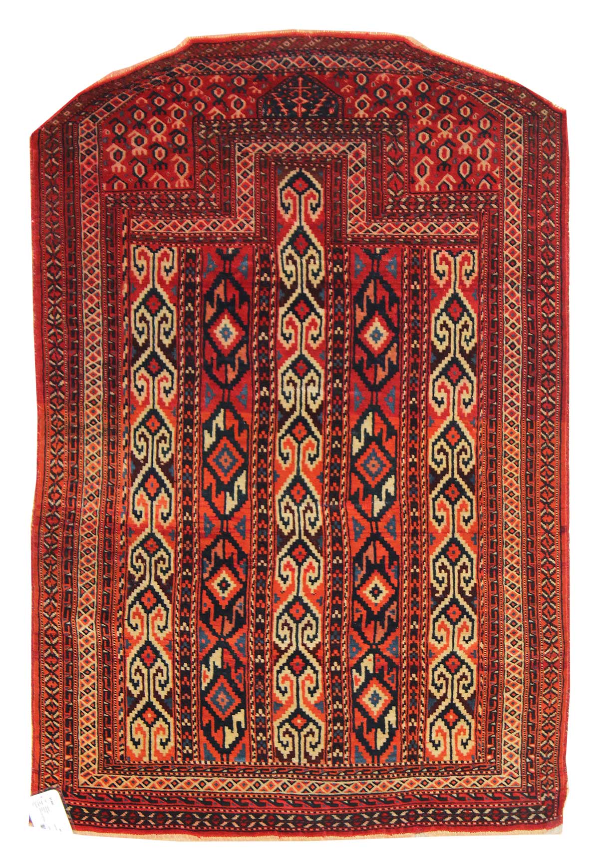Antique Yomud Handwoven Tribal Rug