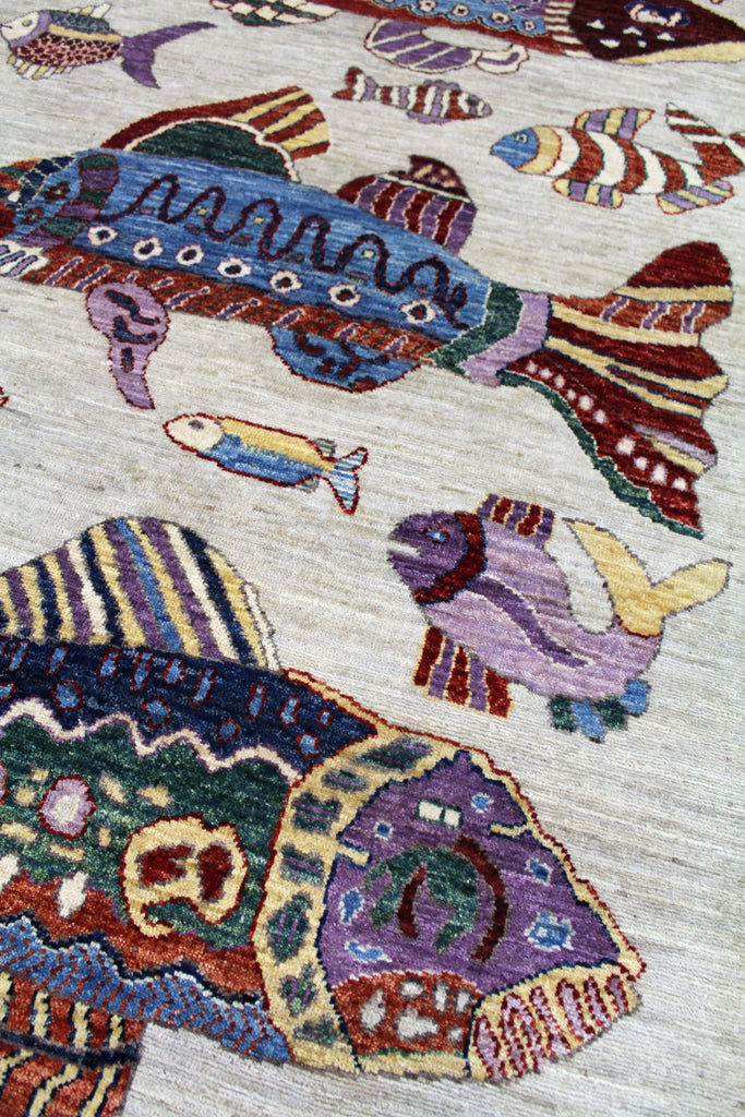 Big Fish Handwoven Contemporary Rug | Landry & Arcari