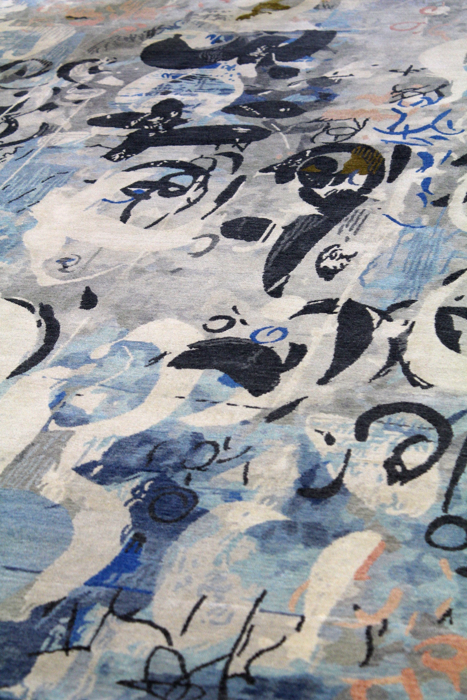 Blue Moon Handwoven Contemporary Rug | Landry & Arcari