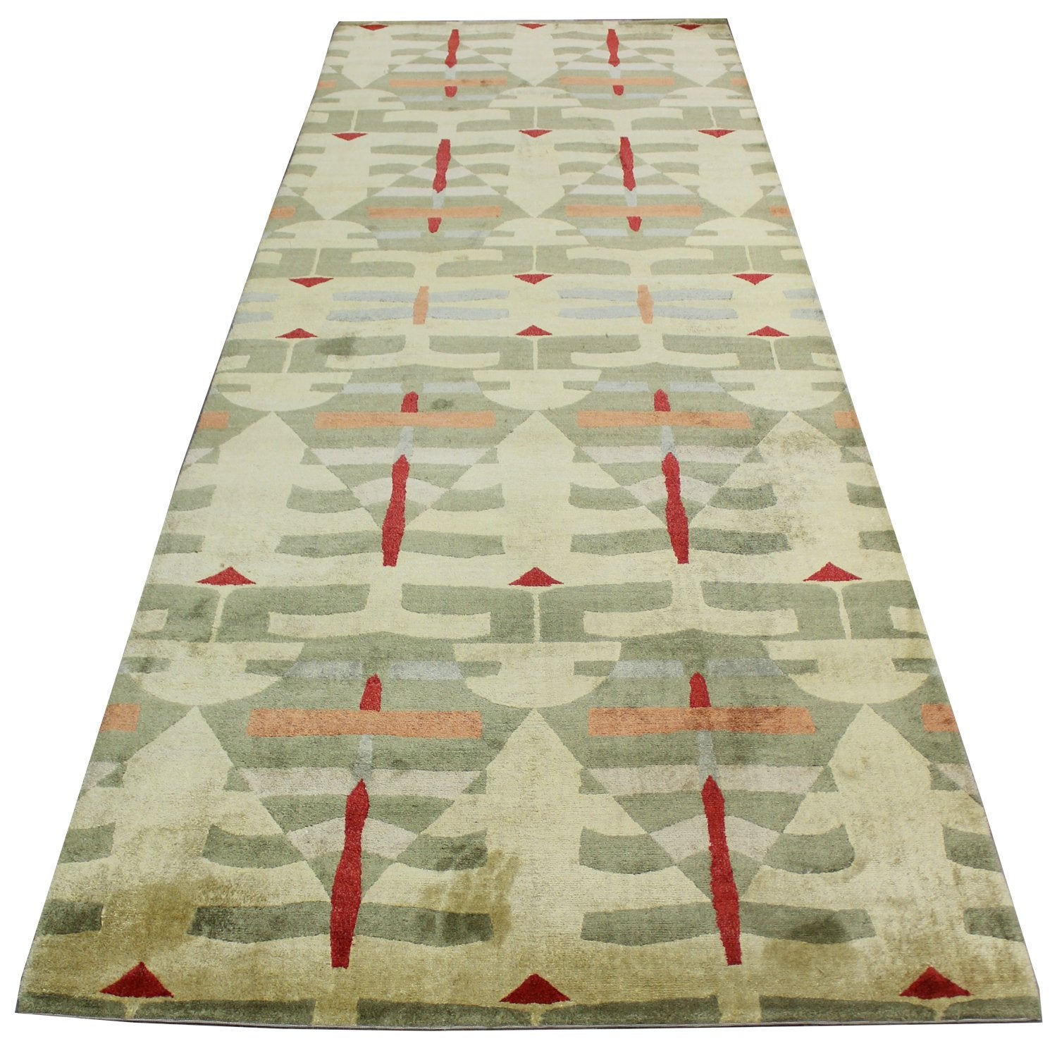 Bold Geometric Handwoven Contemporary Rug | Landry & Arcari