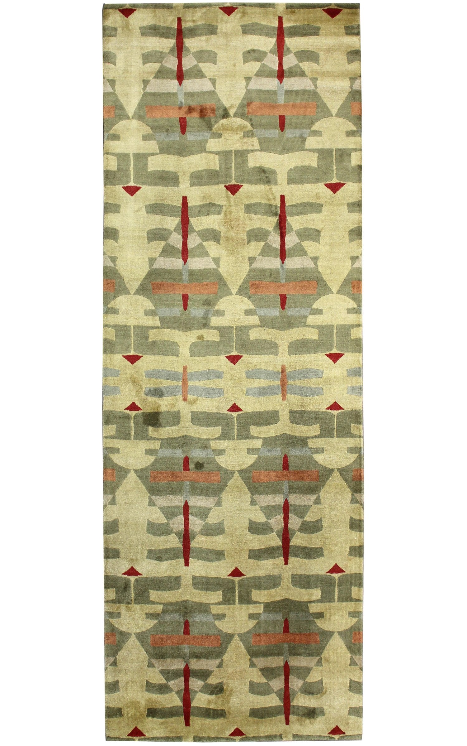 Bold Geometric Handwoven Contemporary Rug | Landry & Arcari