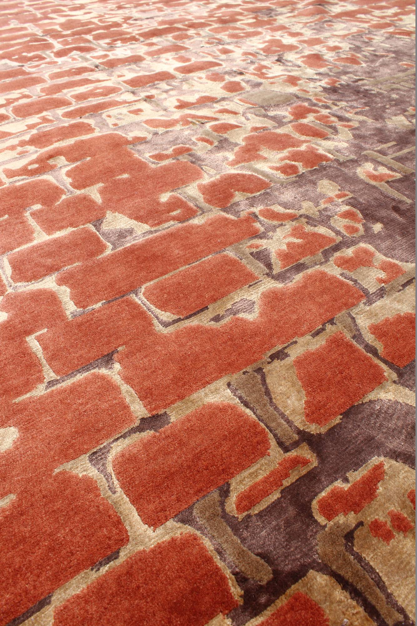 Bricks Handwoven Contemporary Rug | Landry & Arcari