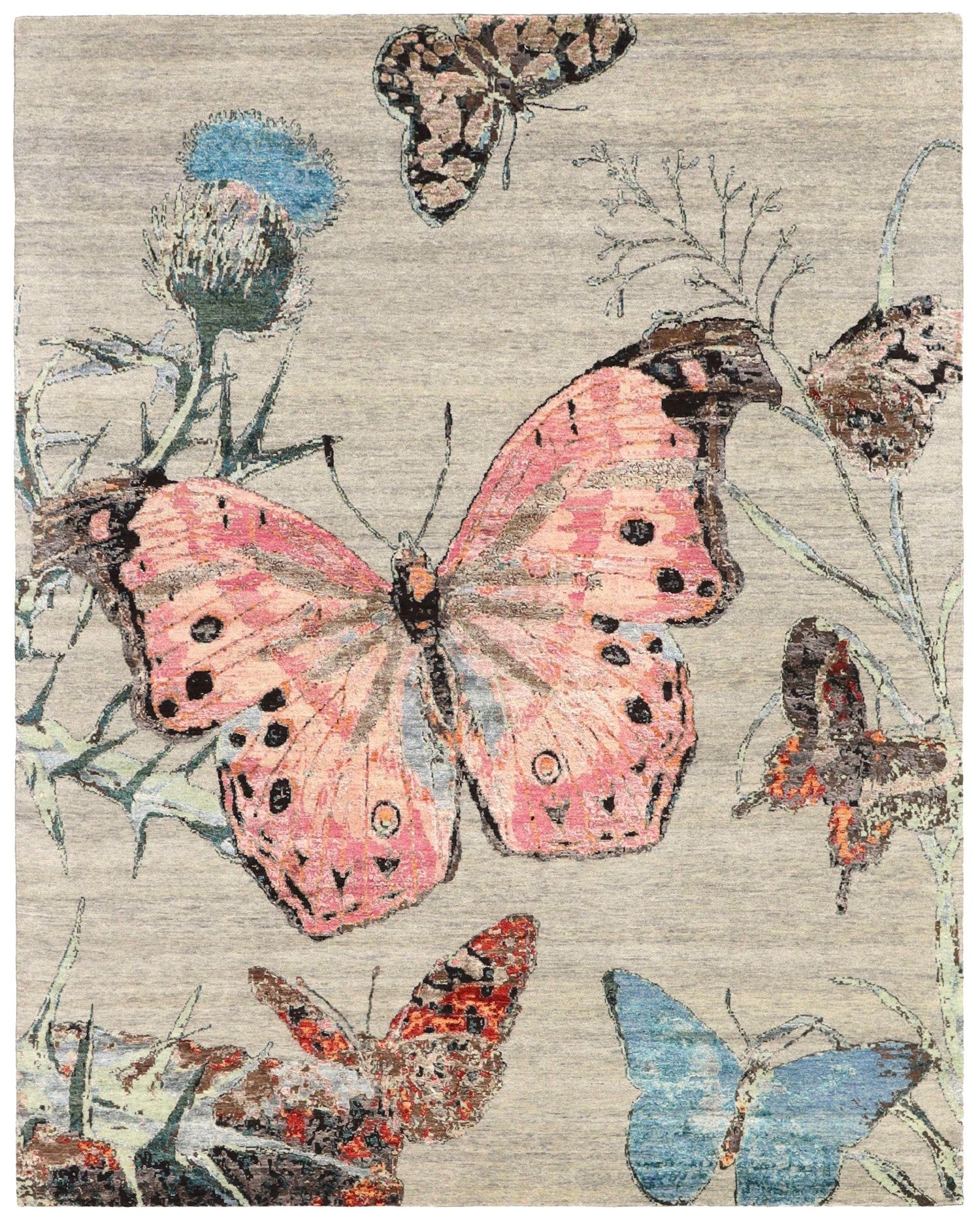 Butterfly Handwoven Contemporary Rug
