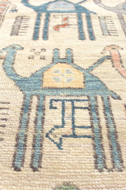 Camels Handwoven Contemporary Rug, J69911