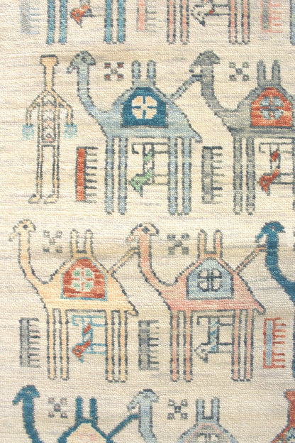 Camels Handwoven Contemporary Rug, J69911