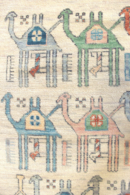 Camels Handwoven Contemporary Rug, J69911
