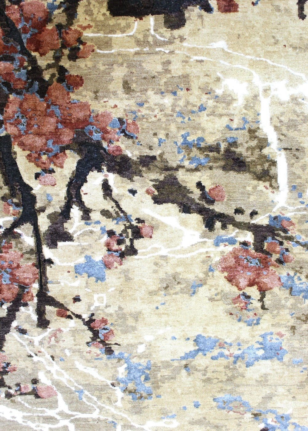 Cherry Blossom Handwoven Contemporary Rug | Landry & Arcari