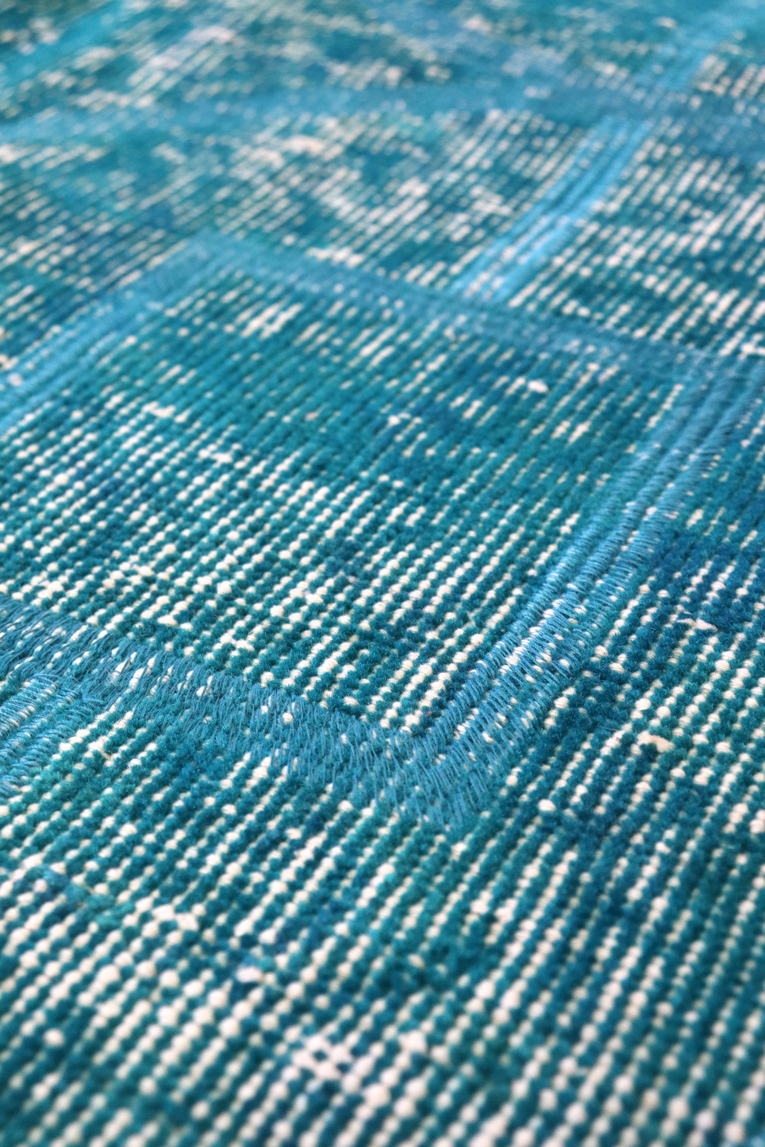 Vintage Embroidered Overdye Handwoven Contemporary Rug Landry & Arcari