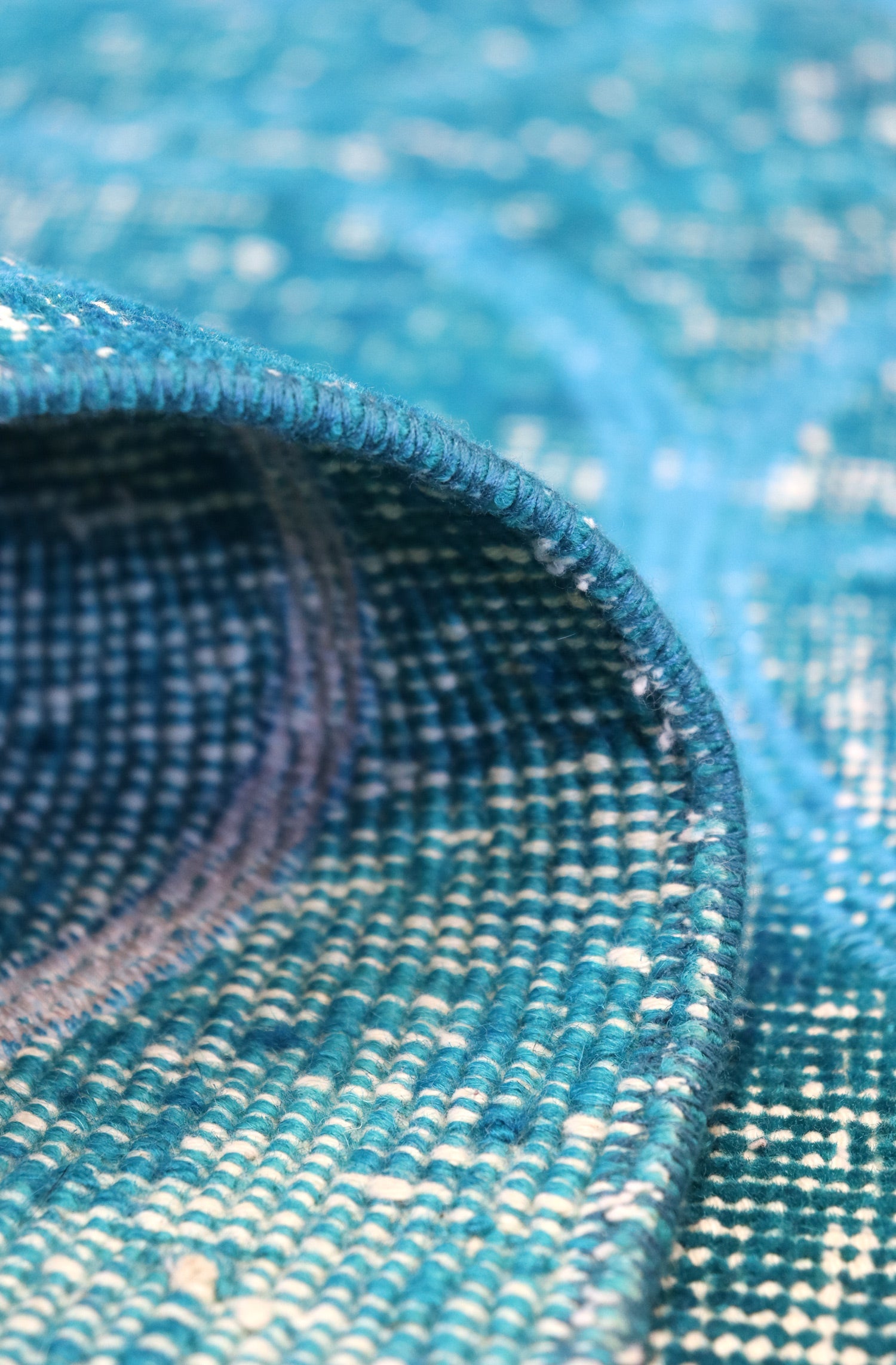 Vintage Embroidered Overdye Handwoven Contemporary Rug Landry & Arcari