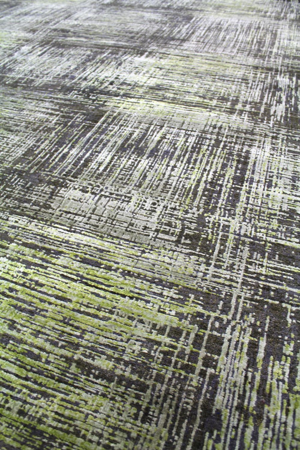 Etching Handwoven Contemporary Rug, J56618