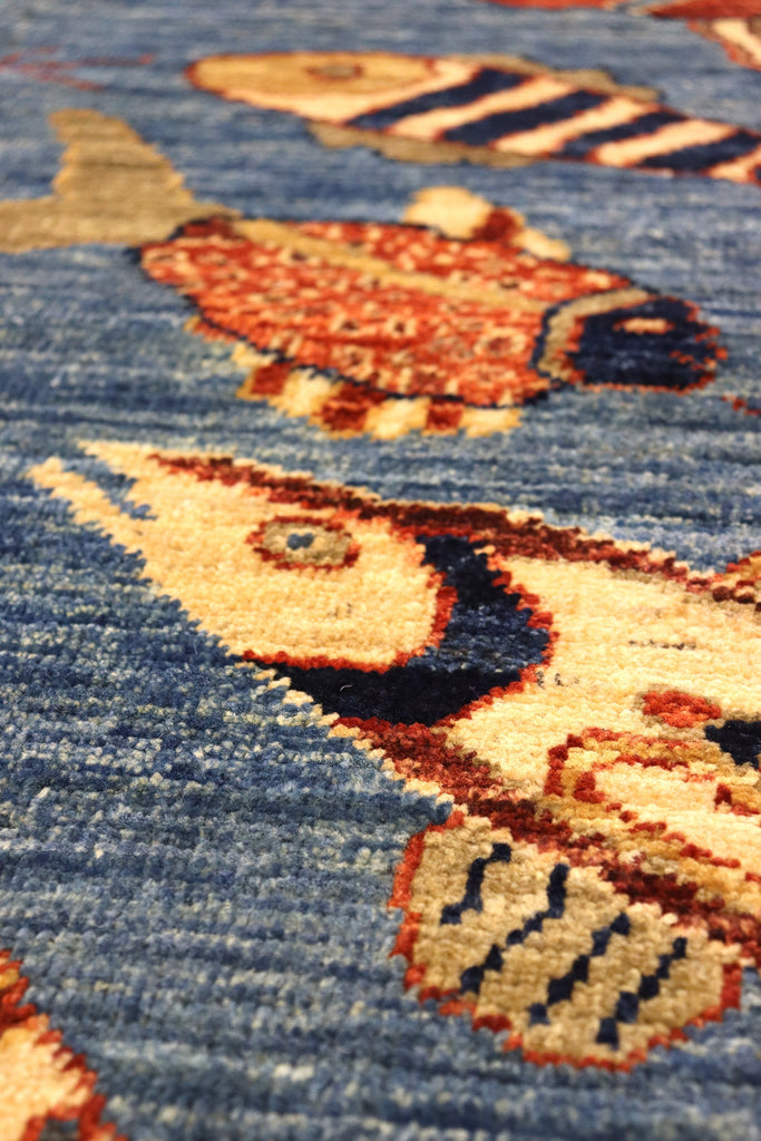 Orca Fish Handwoven Contemporary Rug | Landry & Arcari