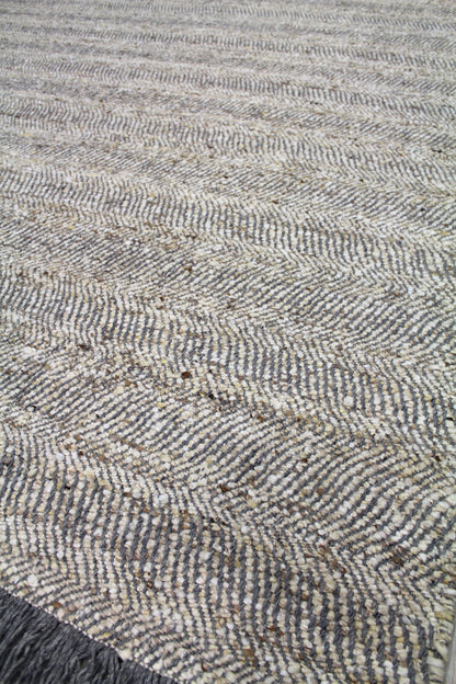 Rustic Diagonal Handwoven Contemporary Rug, J63238