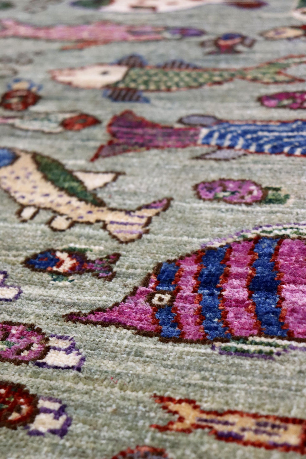 Small Fish Handwoven Contemporary Rug | Landry & Arcari – Landry ...